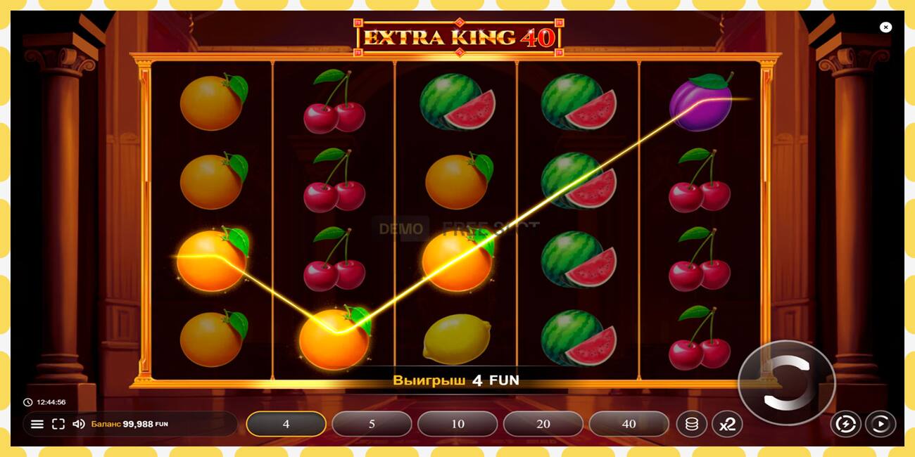 演示老虎机 Extra King 40 免费且无需注册, 图片 - 1