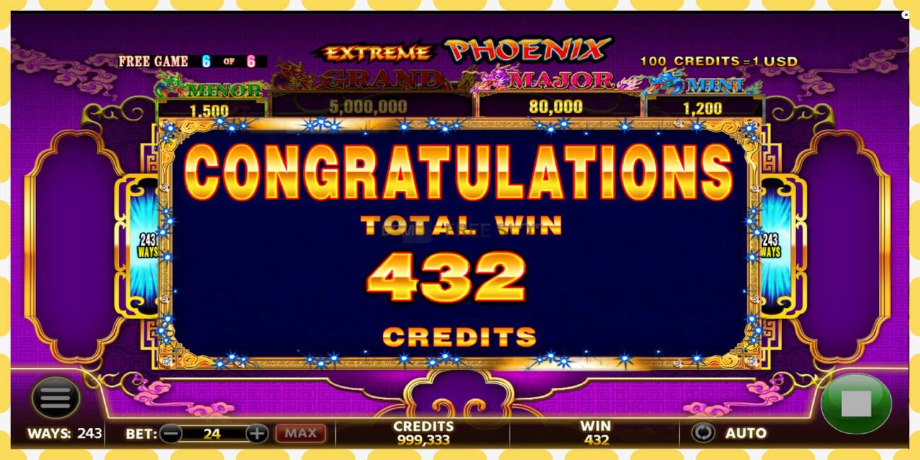 Demo slot Extreme Phoenix free and without registration, picture - 1