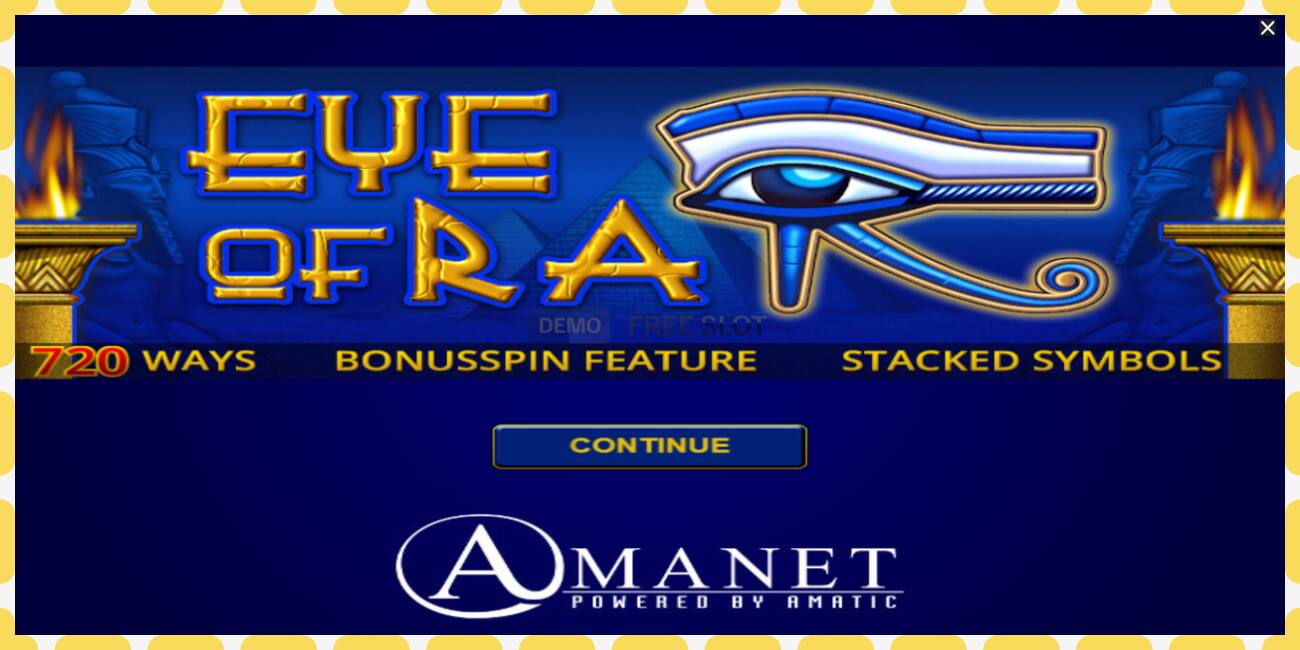 สล็อตสาธิต Eye of Ra ฟรีและไม่ต้องลงทะเบียน, รูปภาพ - 1