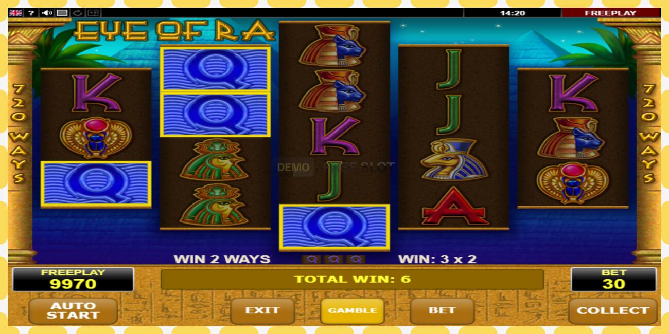 Demo slot Eye of Ra zadarmo a bez registrácie, obrázok - 1