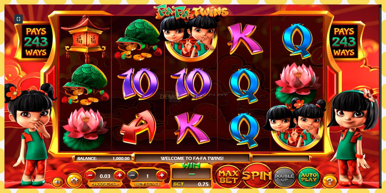 Demo slot Fa Fa Twins free and without registration, picture - 1