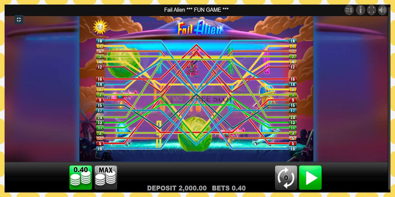 Demo slot Fail Alien free and without registration, picture - 1