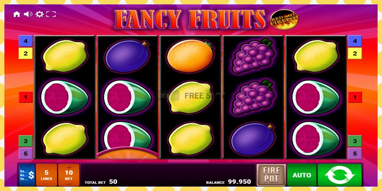 Demo slot Fancy Fruits Red Hot Firepot free and without registration, picture - 1