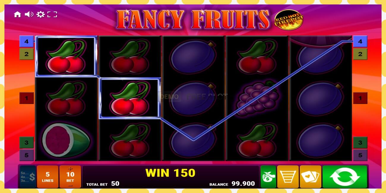 Demo slot Fancy Fruits Red Hot Firepot free and without registration, picture - 1