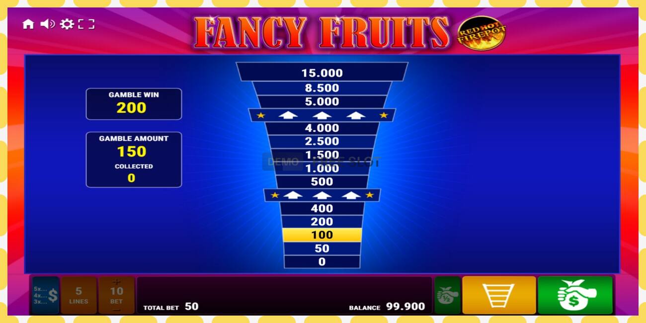 Demo slot Fancy Fruits Red Hot Firepot free and without registration, picture - 1