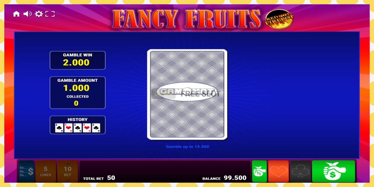 Demo slot Fancy Fruits Red Hot Firepot free and without registration, picture - 1