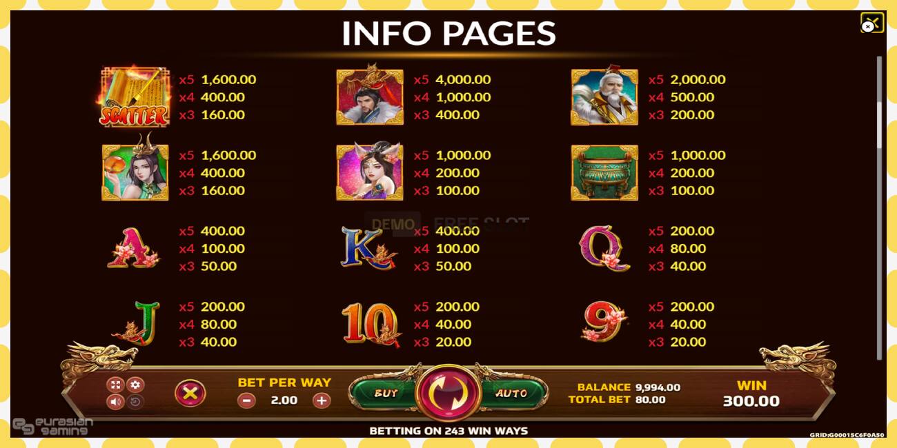 Demo slot Feng Shen free and without registration, picture - 1