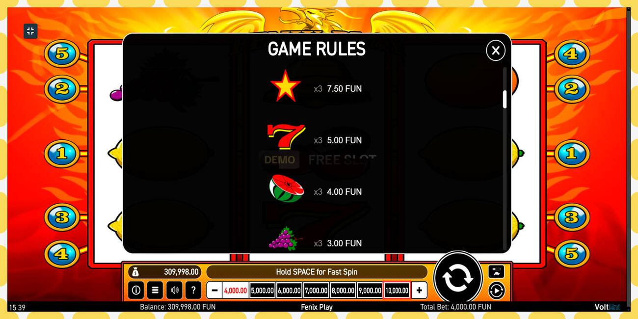 Demo slot Fenix Play free and without registration, picture - 1