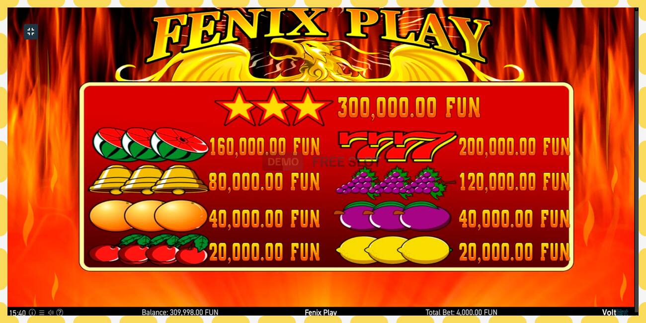 Demo slot Fenix Play free and without registration, picture - 1