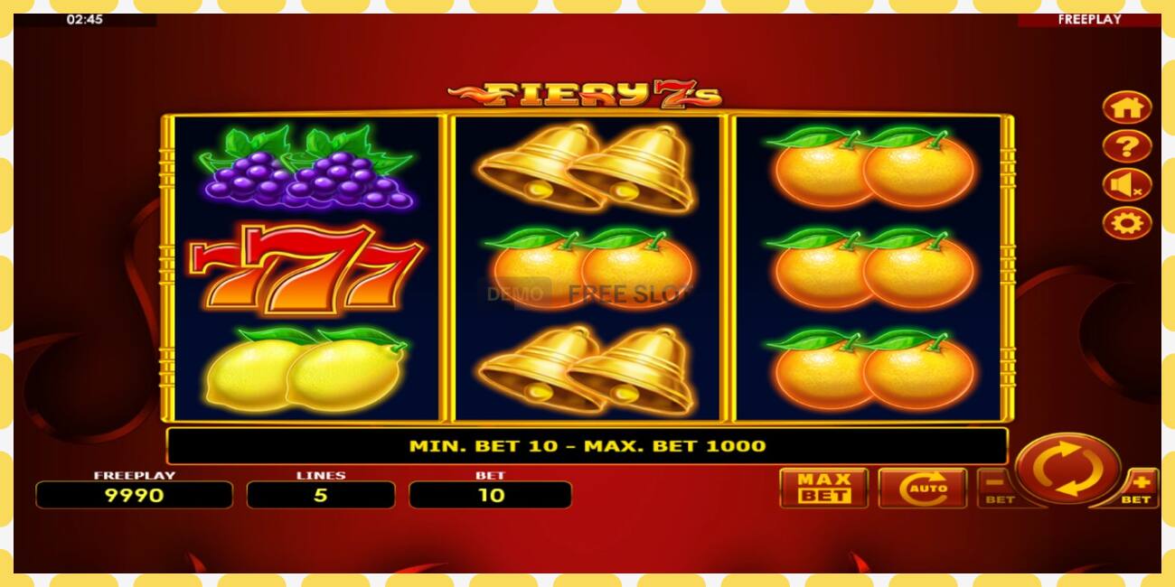 Demo slot Fiery 7s free and without registration, picture - 1