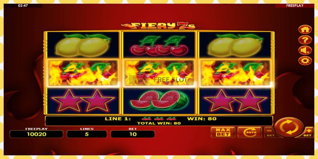 Demo slot Fiery 7s free and without registration, picture - 1