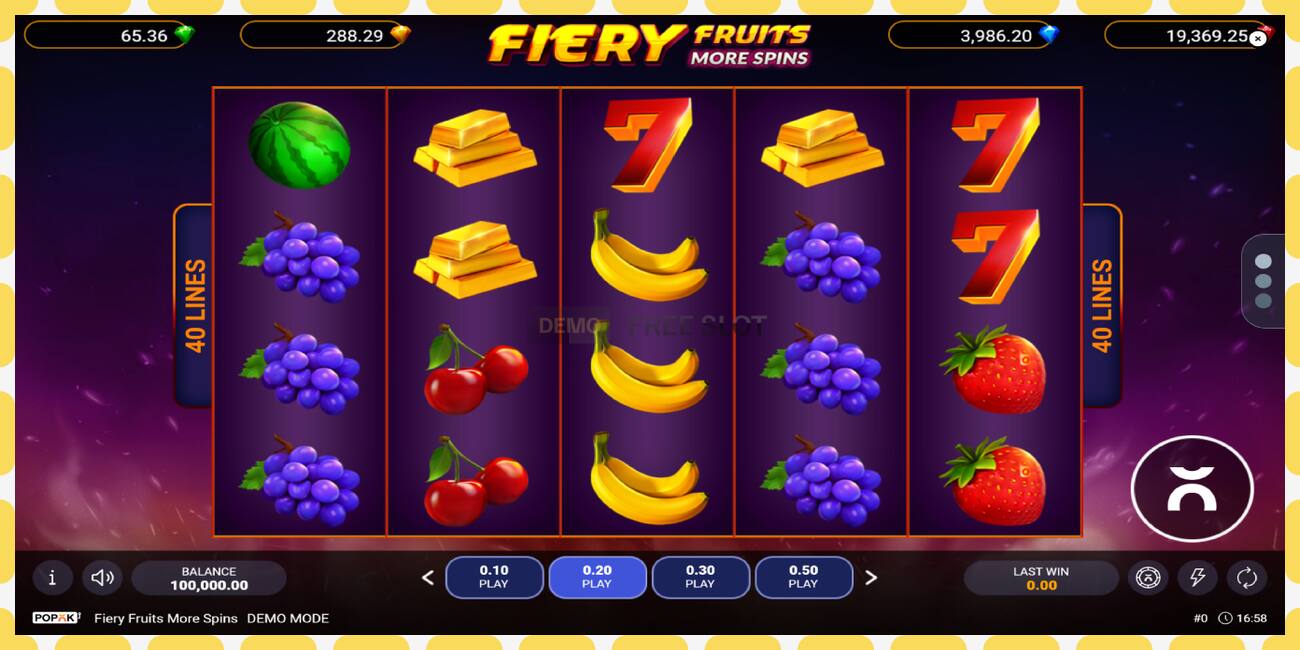 Demo slot Fiery Fruits More Spins free and without registration, picture - 1