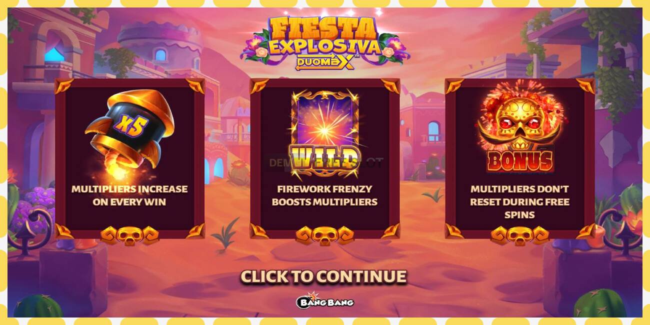 Demo slot Fiesta Explosiva DuoMax free and without registration, picture - 1