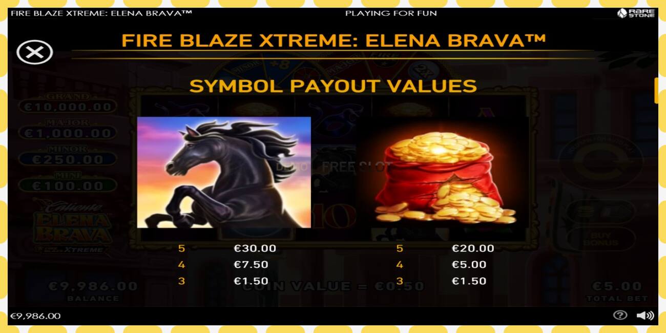 Ковокии намоишӣ Fire Blaze Extreme: Elena Brava ройгон ва бидуни қайд, расм - 1