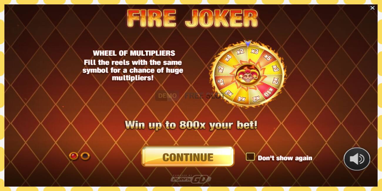 Demo slot Fire Joker free and without registration, picture - 1