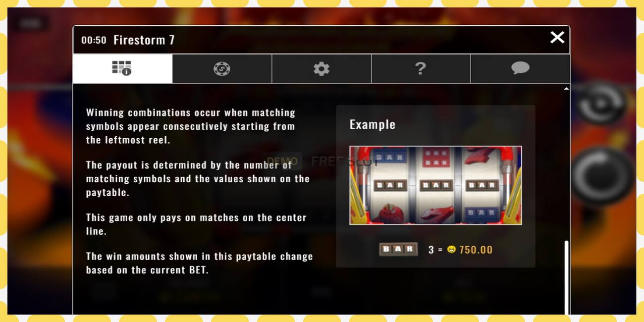 Demo slot Firestorm 7 free and without registration, picture - 1