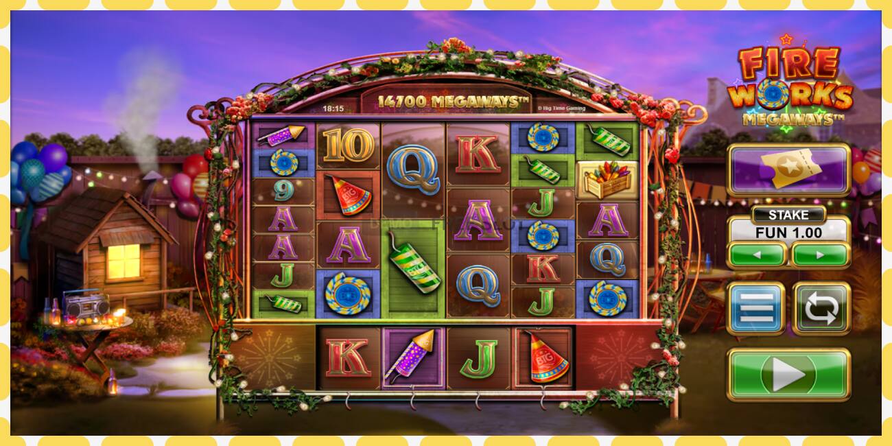 Slot demo Fireworks Megaways gratis dan tanpa registrasi, gambar - 1