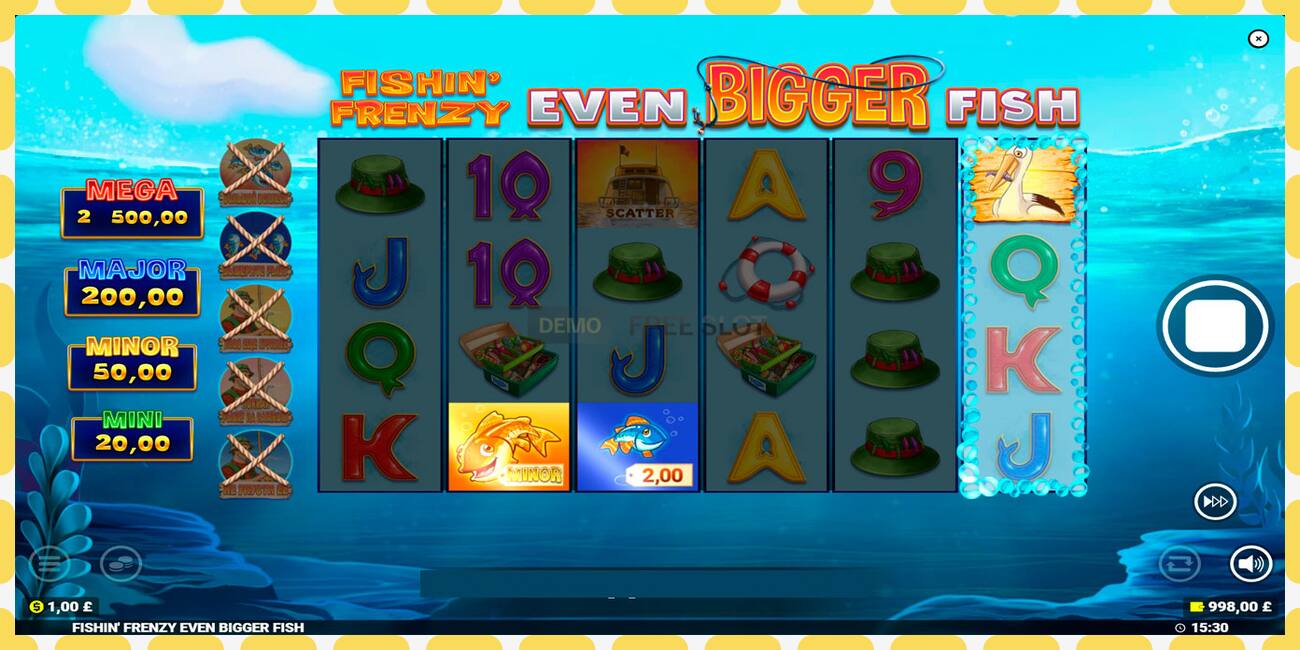 Demo slots Fishin Frenzy Even Bigger Fish bezmaksas un bez reģistrācijas, attēlu - 1