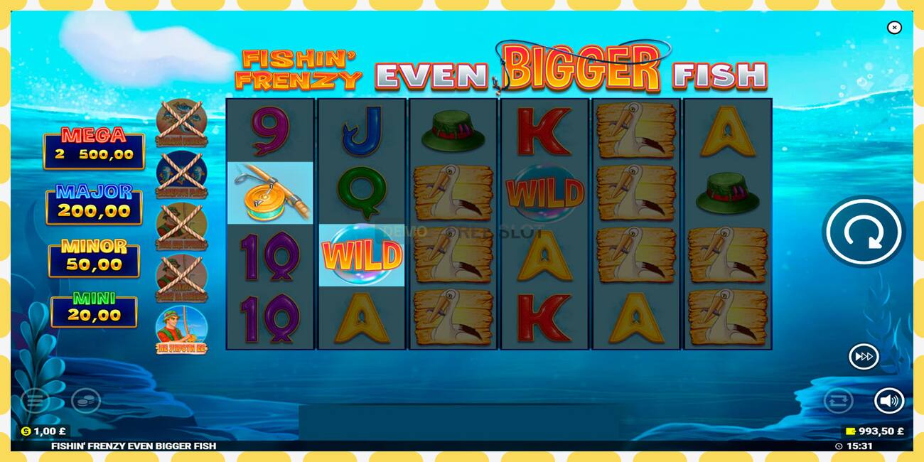 Demo slots Fishin Frenzy Even Bigger Fish bezmaksas un bez reģistrācijas, attēlu - 1