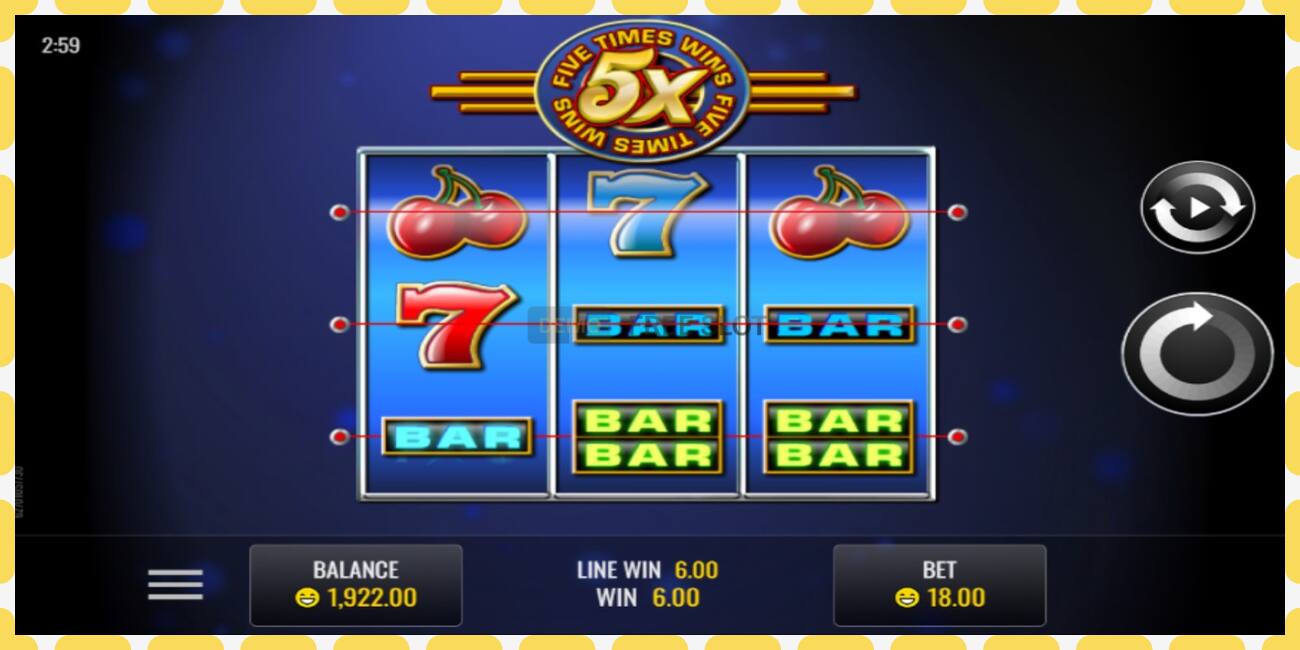 Demo slot Five Times Wins free and without registration, picture - 1