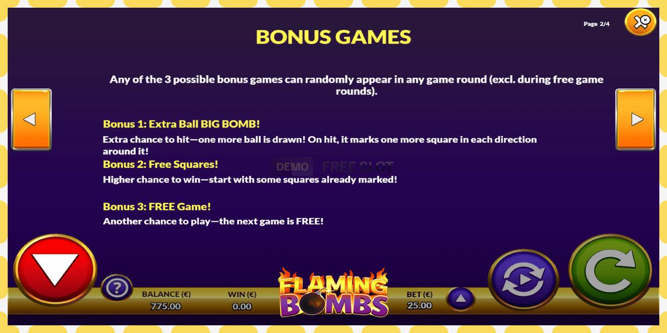 Demo-slot Flaming Bombs gratis en zonder registratie, afbeelding - 1