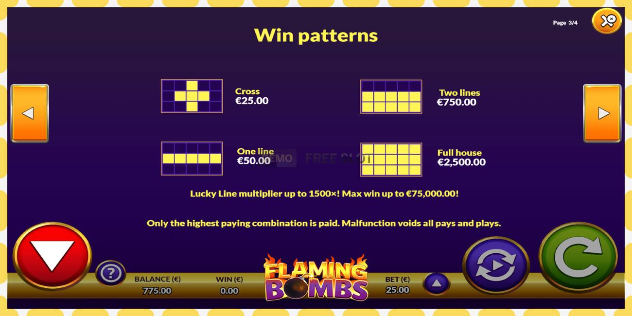 Demo-slot Flaming Bombs gratis en zonder registratie, afbeelding - 1