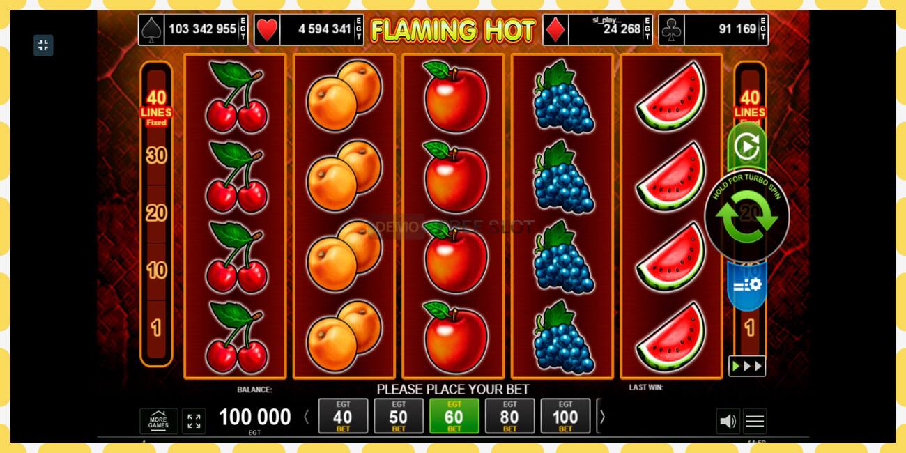 Demo slot Flaming Hot free and without registration, picture - 1