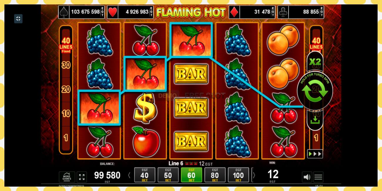 Demo slot Flaming Hot free and without registration, picture - 1