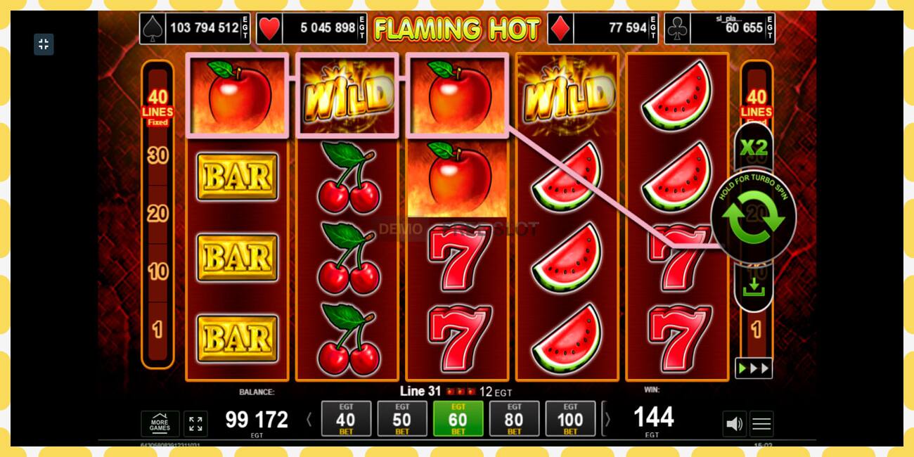 Demo slot Flaming Hot free and without registration, picture - 1