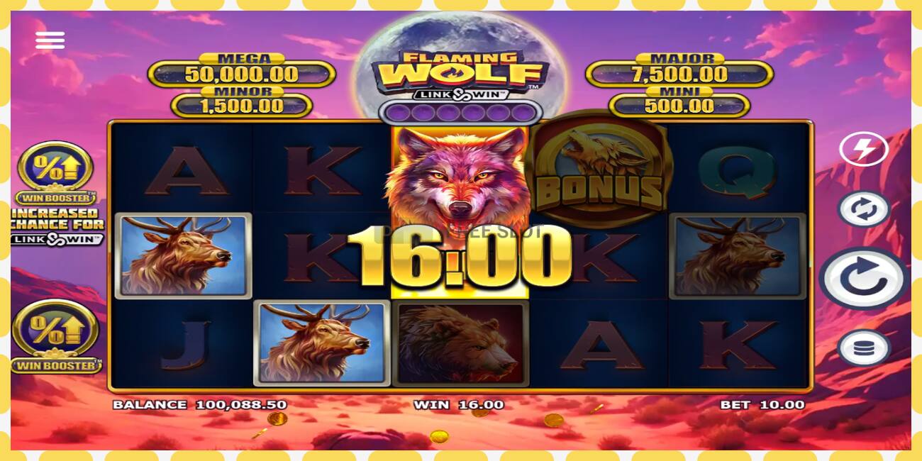 Slot de demonstração Flaming Wolf Link & Win grátis e sem registro, foto - 1