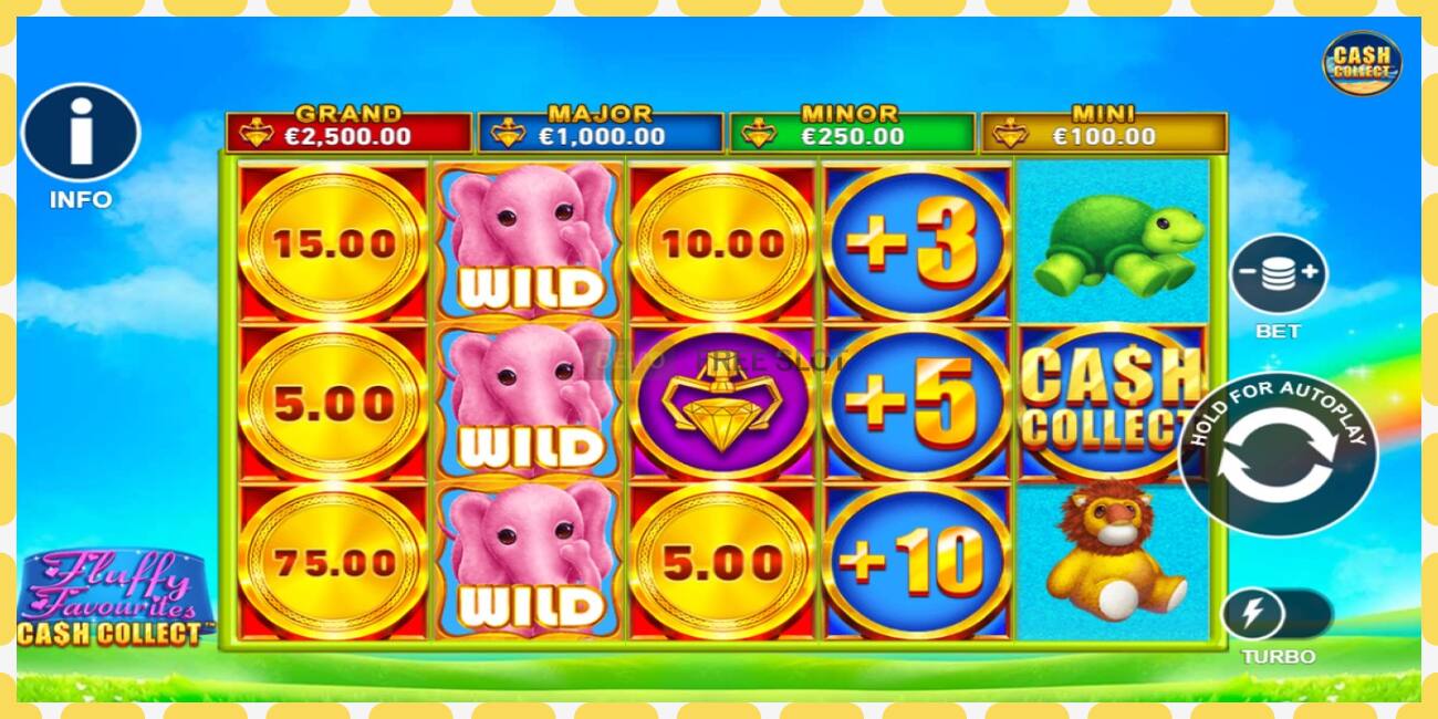 Demo slot Fluffy Favourites Cash Collect free and without registration, picture - 1