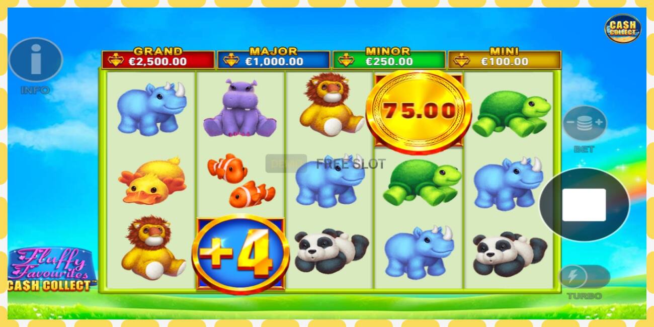 Demo slot Fluffy Favourites Cash Collect free and without registration, picture - 1