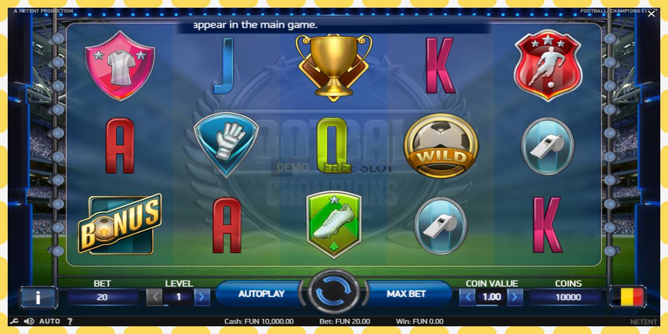 Demo slot Football Champions Cup free and without registration, picture - 1