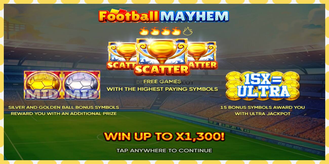 Demo slot Football Mayhem free and without registration, picture - 1