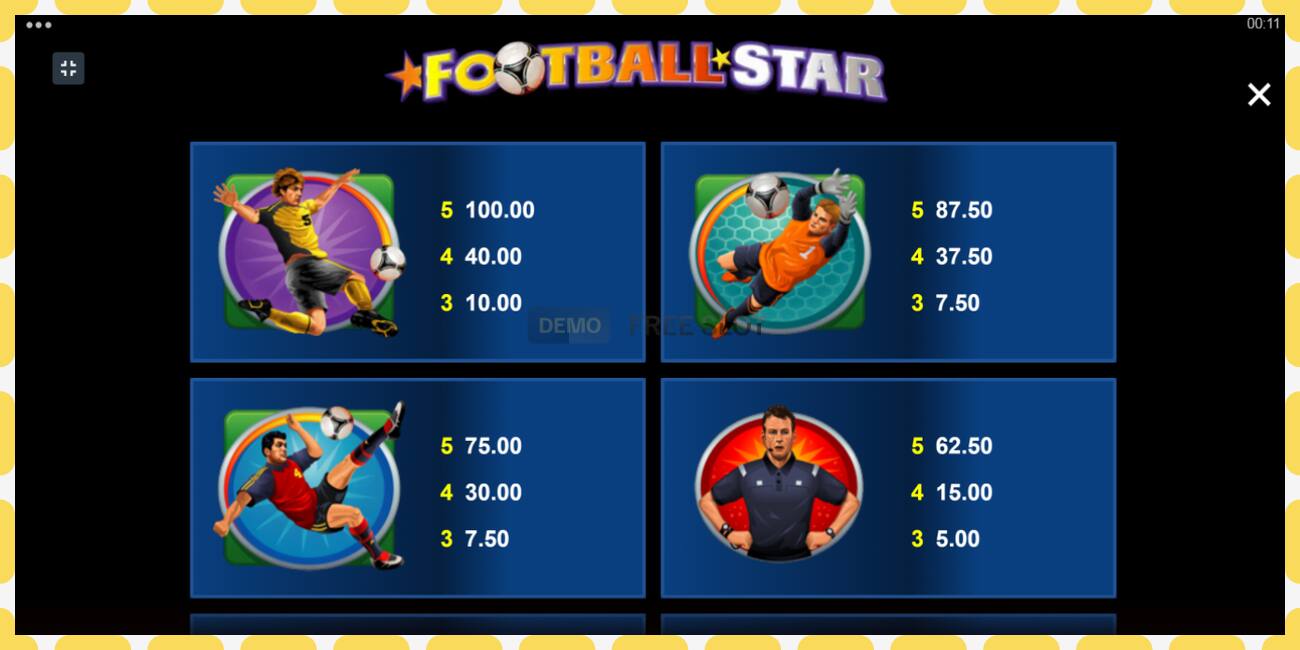 Demo slot Football Star free and without registration, picture - 1