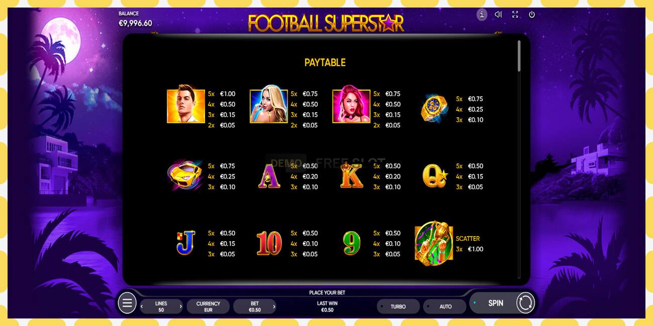 Demo slot Football Superstar free and without registration, picture - 1