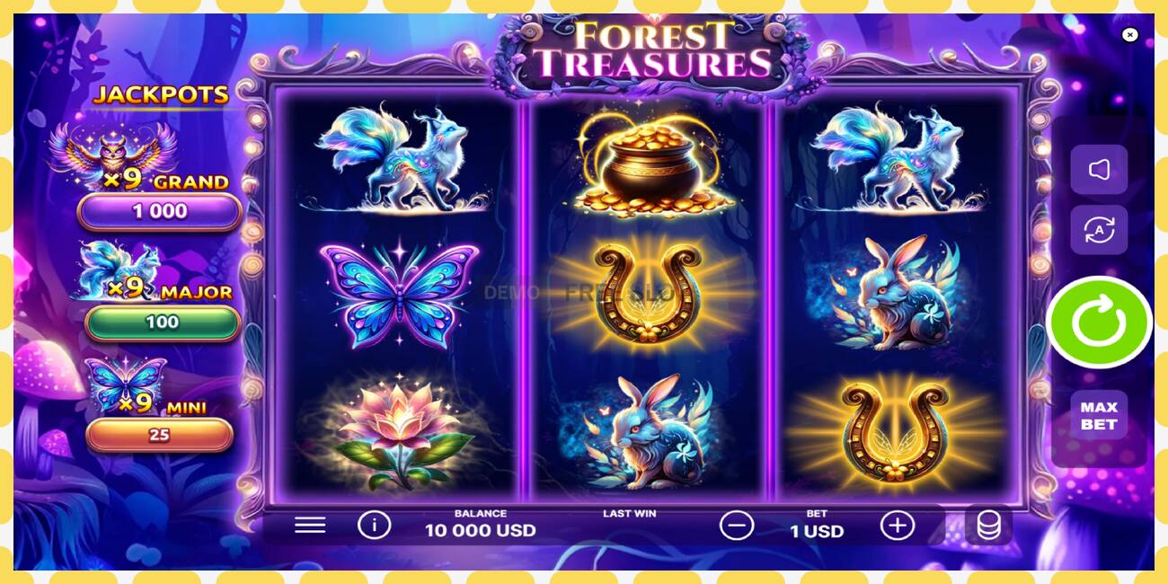 Demo slots Forest Treasures bezmaksas un bez reģistrācijas, attēlu - 1