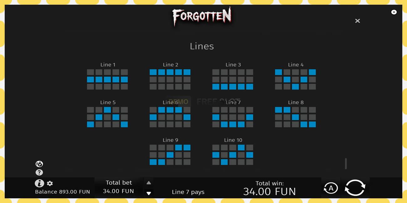 Demo slot Forgotten free and without registration, picture - 1