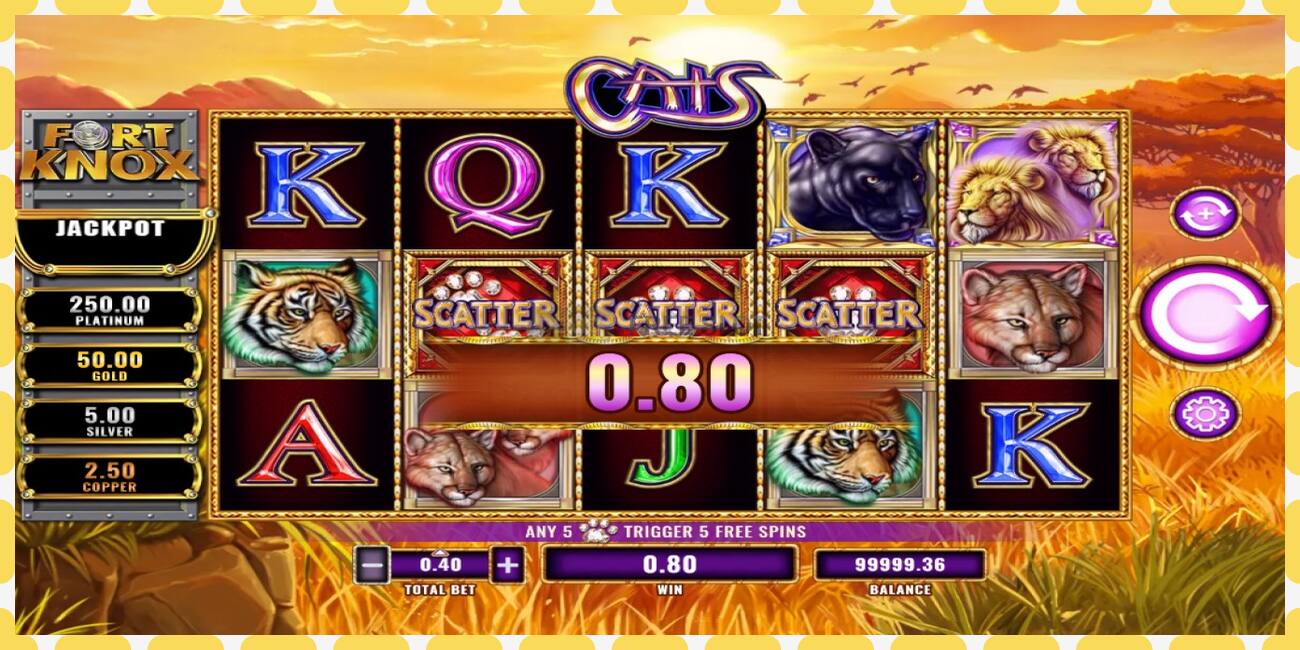 Slot dimostrativo Fort Knox Cats gratuito e senza registrazione, immagine - 1