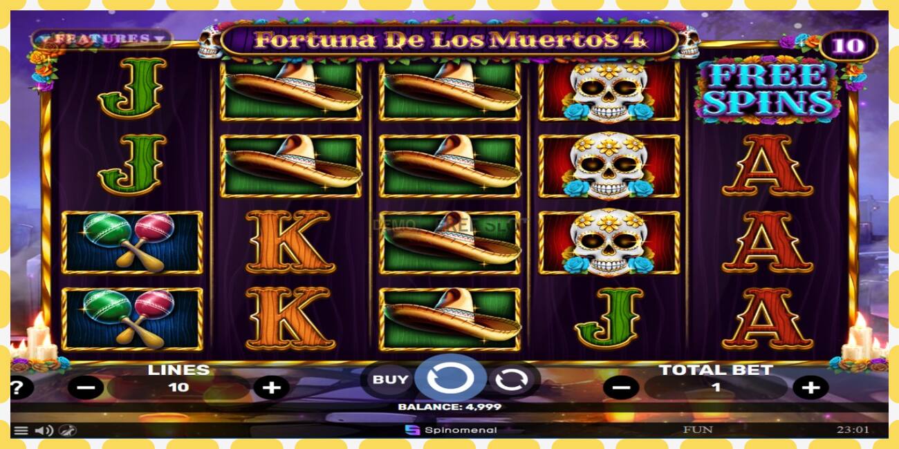 Demo slot Fortuna De Los Muertos 4 free and without registration, picture - 1