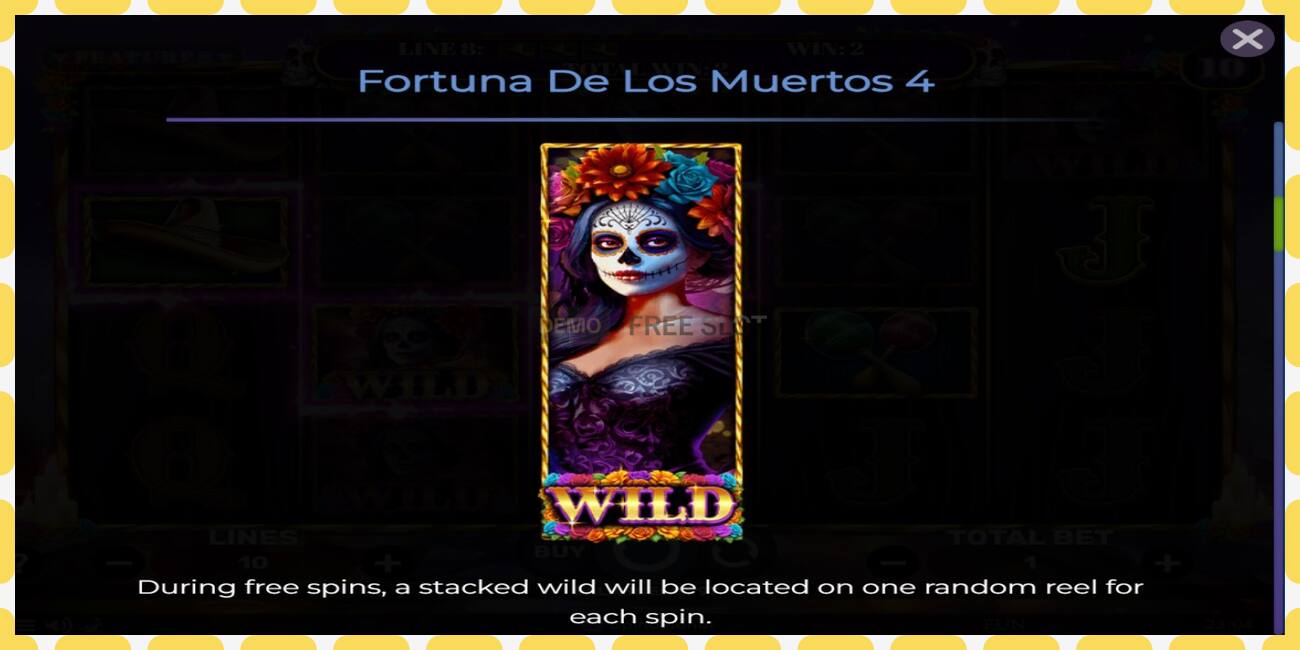 Demo slot Fortuna De Los Muertos 4 free and without registration, picture - 1