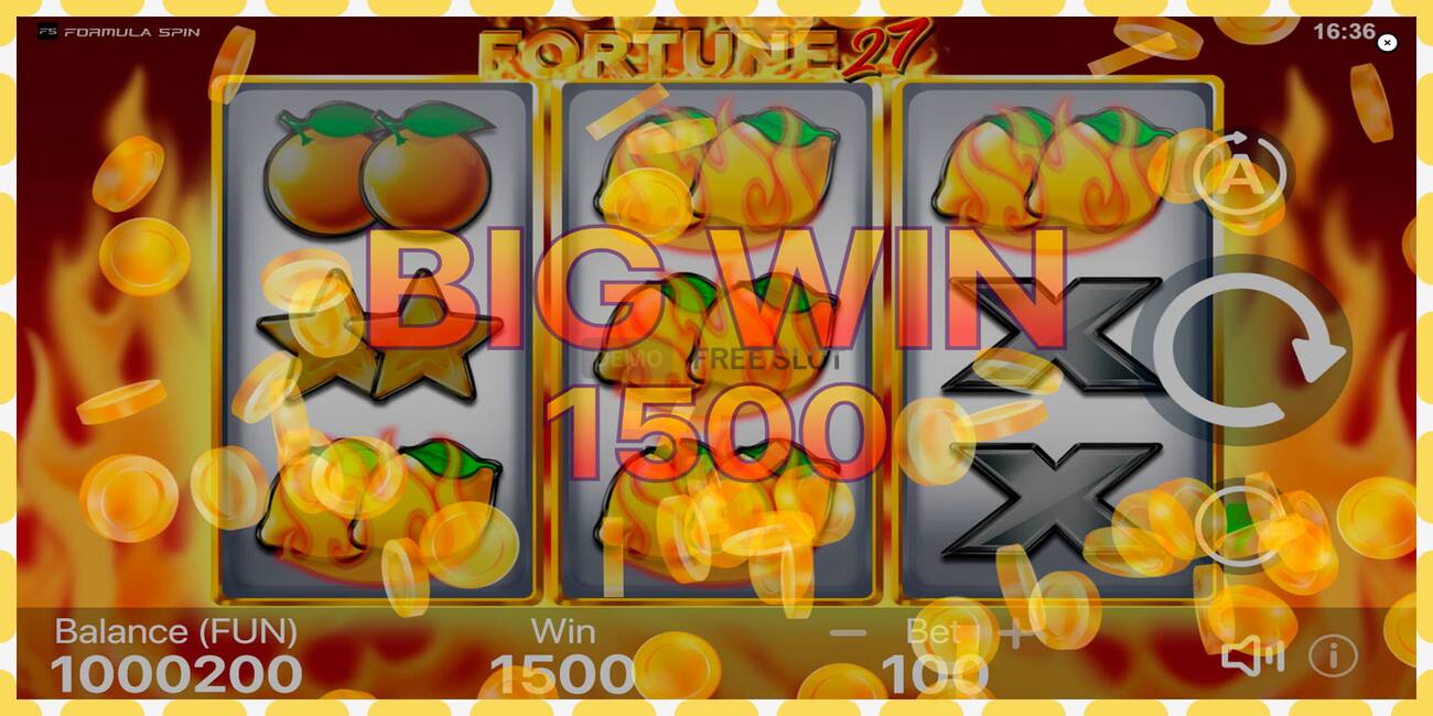 Demo slot Fortune 27 free and without registration, picture - 1