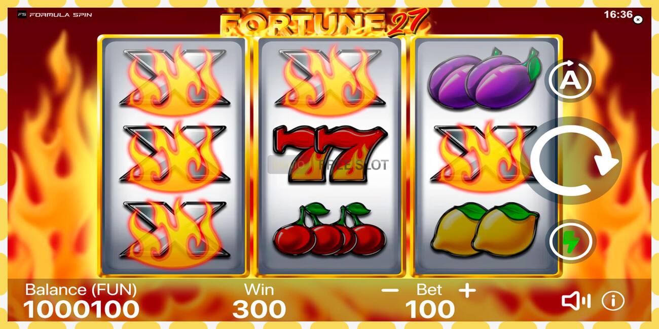 Demo slot Fortune 27 free and without registration, picture - 1