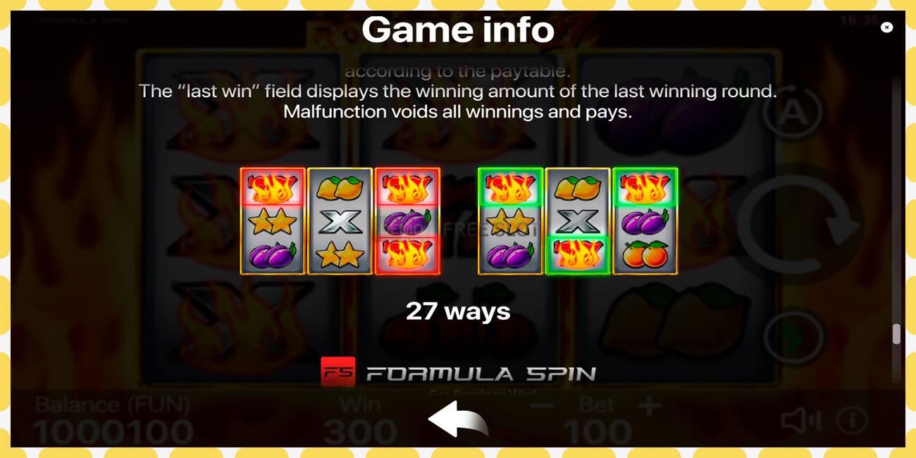 Demo slot Fortune 27 free and without registration, picture - 1