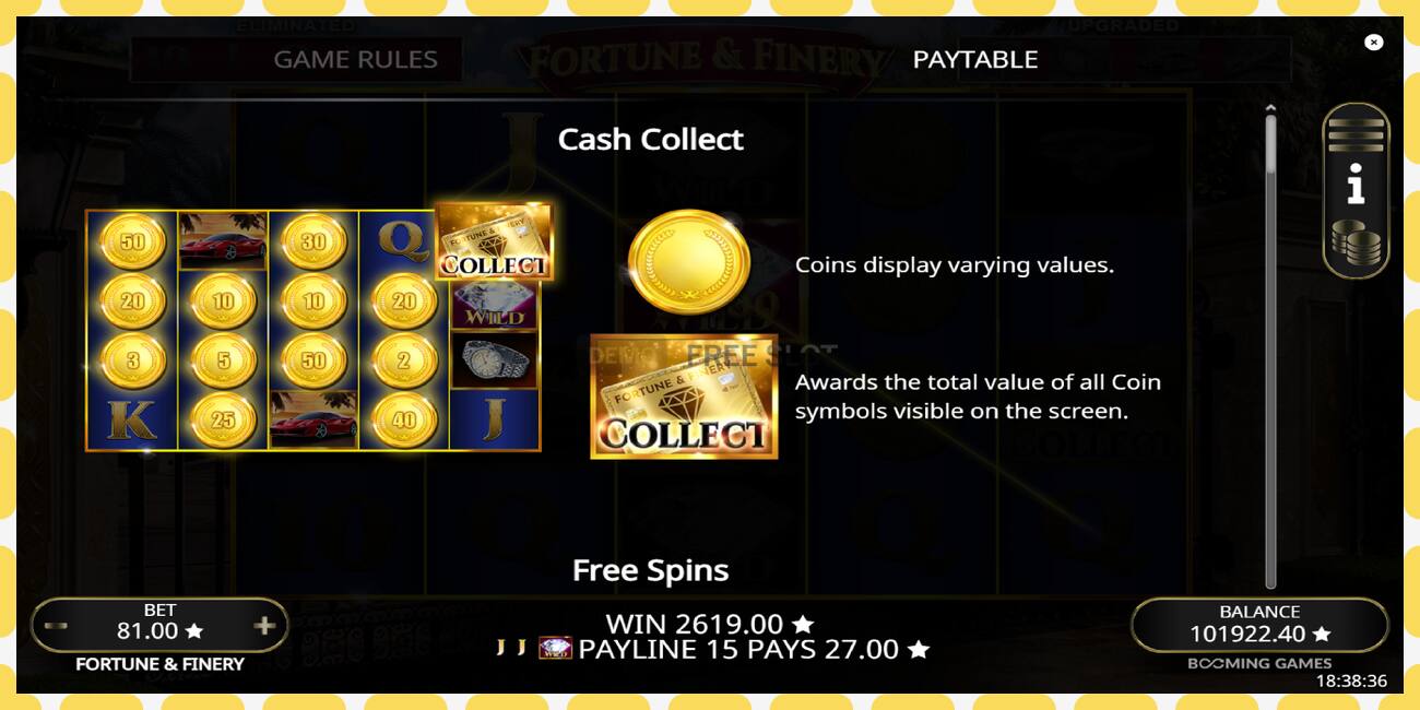 Demo slot Fortune & Finery free and without registration, picture - 1