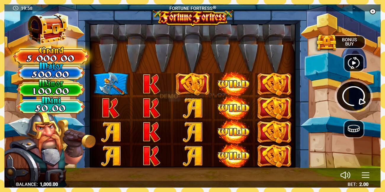 Demo slot Fortune Fortress නොමිලේ සහ ලියාපදිංචියකින් තොරව, පින්තූරය - 1