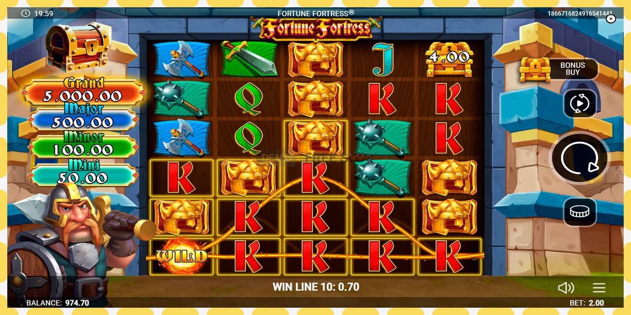 Demo slot Fortune Fortress නොමිලේ සහ ලියාපදිංචියකින් තොරව, පින්තූරය - 1