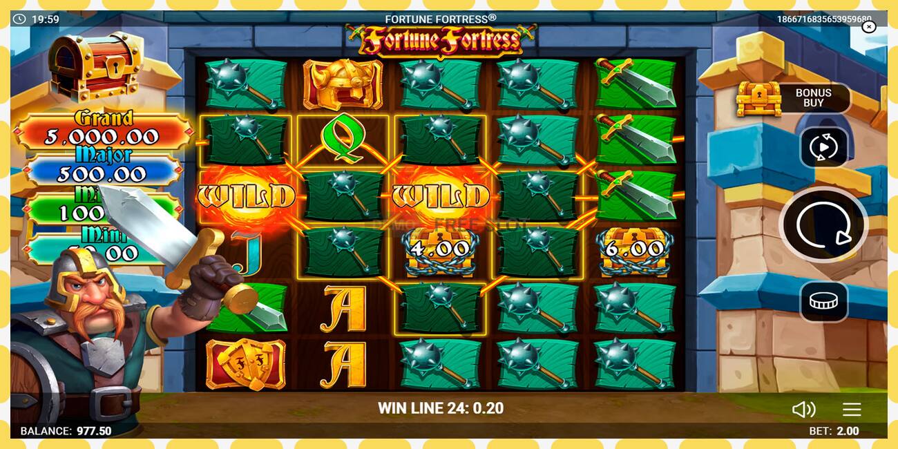 Demo slot Fortune Fortress නොමිලේ සහ ලියාපදිංචියකින් තොරව, පින්තූරය - 1