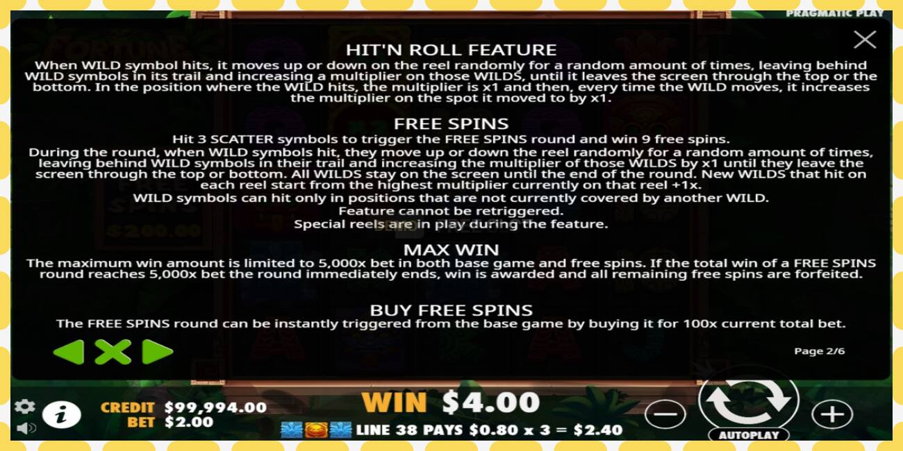 Demo slot Fortune Hitn Roll free and without registration, picture - 1