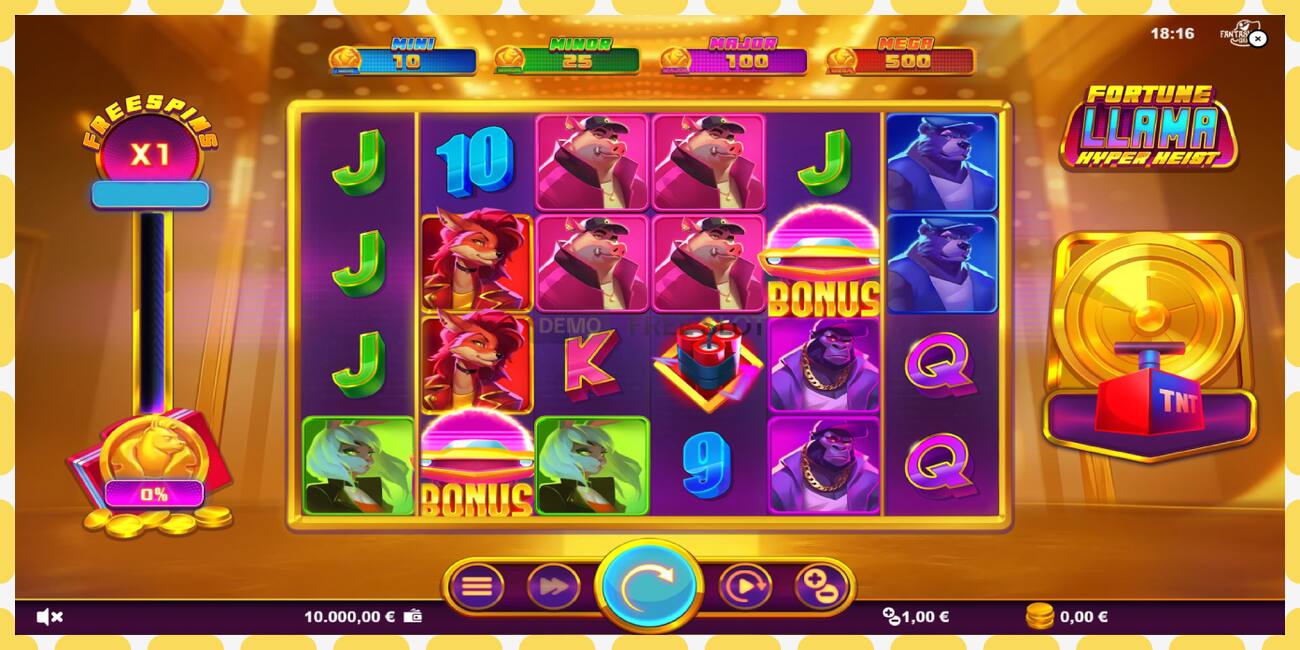 Demo slot Fortune Llama Hyper Heist free and without registration, picture - 1